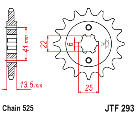 Звезда ведущая JTF293-14