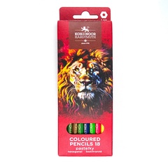 Карандаши цветные KOH-I-NOOR RED LION, 18 цв, картон.упак. с подвесом