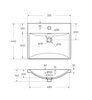 BelBagno BB-8076-3-50 Керамическая раковина, 510x430x145