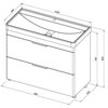 Aquanet 339257 Тумба Ирис new 100 напольная 2 ящ. цв.белый глянец (339257)