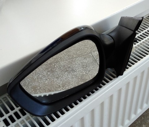 ЗЕРКАЛО ЛЕВОЕ SOLARIS ЭЛЕКТРИЧЕСКОЕ С ПОВТОРИТЕЛЕМ И ПОДОГРЕВОМ ЧЁРНОЕ GROG