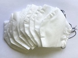 Одноразовые трехслойные маски анатомической формы, детские, упаковка 10 шт. (Белый)