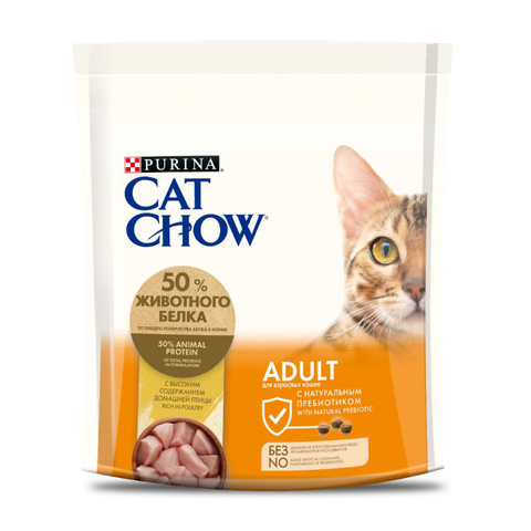 Purina Cat Chow сухой корм для взрослых кошек (птица) 400 г