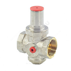 Регулятор давления поршневой латунь R153P Ду 15 Ру25 1/2" ВР Рн=1 - 5,5бар с выходом под манометр Giacomini R153PX003