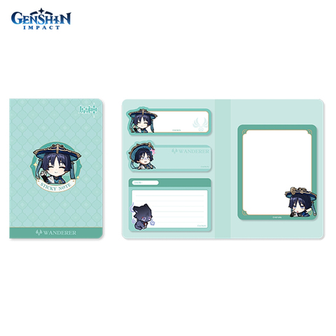 Стикеры для заметок Genshin Impact: Chibi Expression The Wanderer