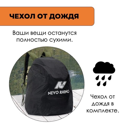Картинка рюкзак рыболовный Nevo Rhino 9106-NW Camo black green - 13