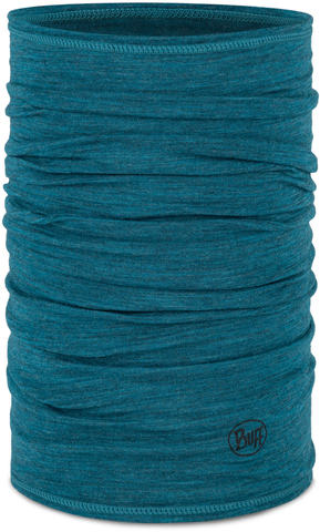Картинка шарф-труба Buff Wool lightweight Solid Teal - 1