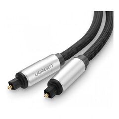 Кабель UGREEN AV108 (10541) Toslink Optical Male To Male Audio Cable 3м черный/серебряный