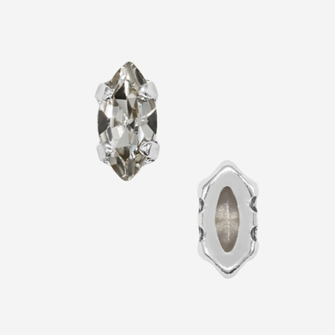 Кристалл Маркиз (Marquise Fancy Stone) в цапах, оттенок 