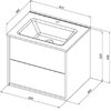 Aquanet 287540 Тумба Lino 60 (Flat) белый глянец (287540)