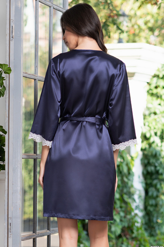 Халат Julia 8733 синий Mia-Mella