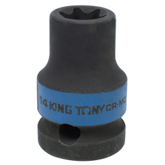 KING TONY (457514M) Головка торцевая ударная TORX Е-стандарт 1/2", E14