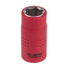 KING TONY (3335VE13M) Головка торцевая диэлектрическая шестигранная 3/8", 13 мм