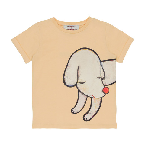 Футболка Stella McCartney Kids Nara Dog Beige