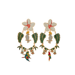 Серьги Какаду