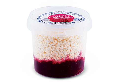 Творог с вареньем брусничным "КМЗ", 270г