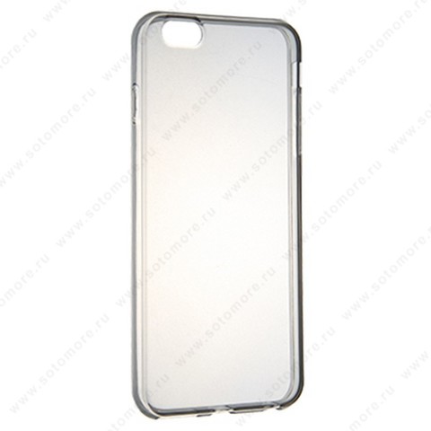 Накладка силиконовая для Apple iPhone 6s Plus/ 6 Plus жесткий прозрачная (тонированый)
