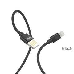 USB HOCO U55 Outstanding для Lightning, 2.4А, длина 1.2м, черный