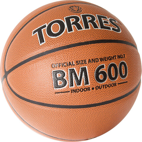 Мяч баскетбольный TORRES BM600 арт.B32027, р.7