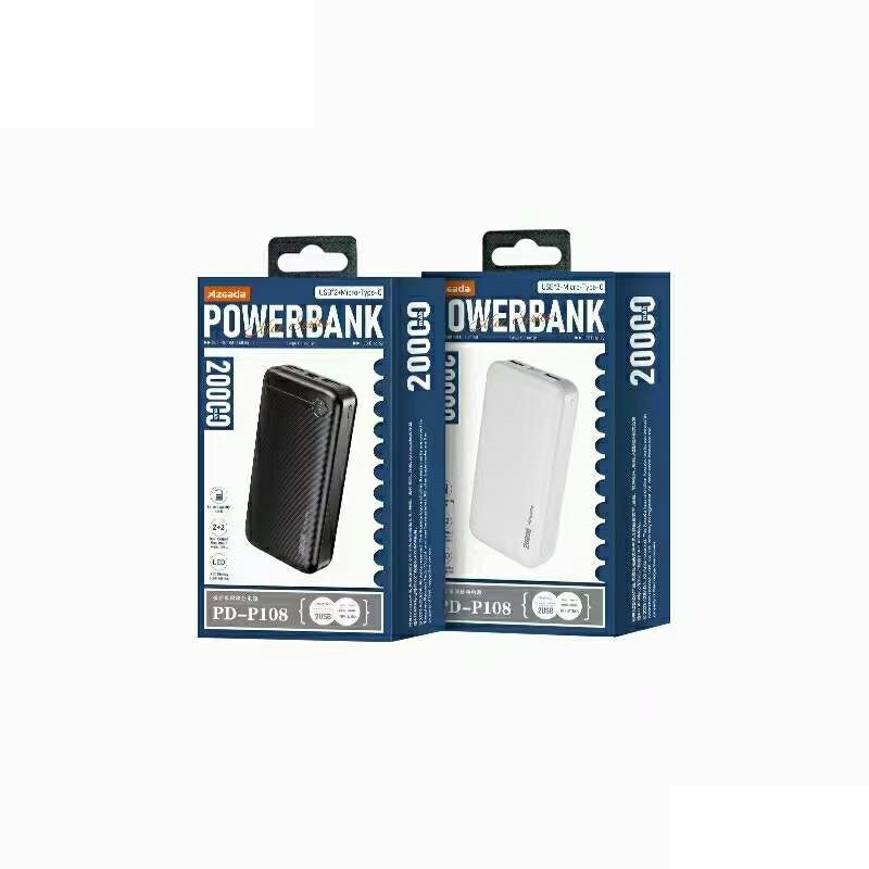 Proda Power Bank Azeada Nice Series 20000mAh Black MOQ:40 (PD-P108