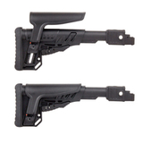 Пластиковый приклад на АК-74, DLG Tactical черный