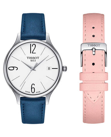 Наручные часы TISSOT Bella Ora T103.210.16.017.00, белый/синий/розовый