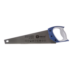 Ножовка по дереву КОБАЛЬТ 400 мм, шаг 2 мм / 12 TPI, закаленный зуб, 3D-заточка, точный рез, 2-комп. рукоятка (248-795)
