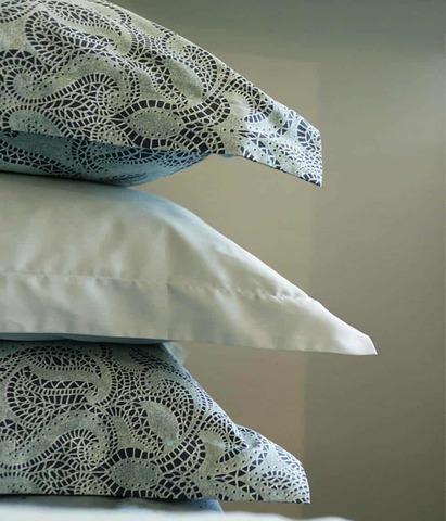 Наволочка 50x70 Decoflux Сrystal/White голубая