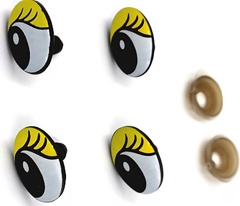 Глазки винтовые с фиксатором, 13х20 мм