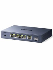 Коммутатор сетевой  UGREEN CM753 (35048EU) 6-Port 5*Ethernet 2.5G& 1*SFP 2.5G Ethernet Switch, серый космос