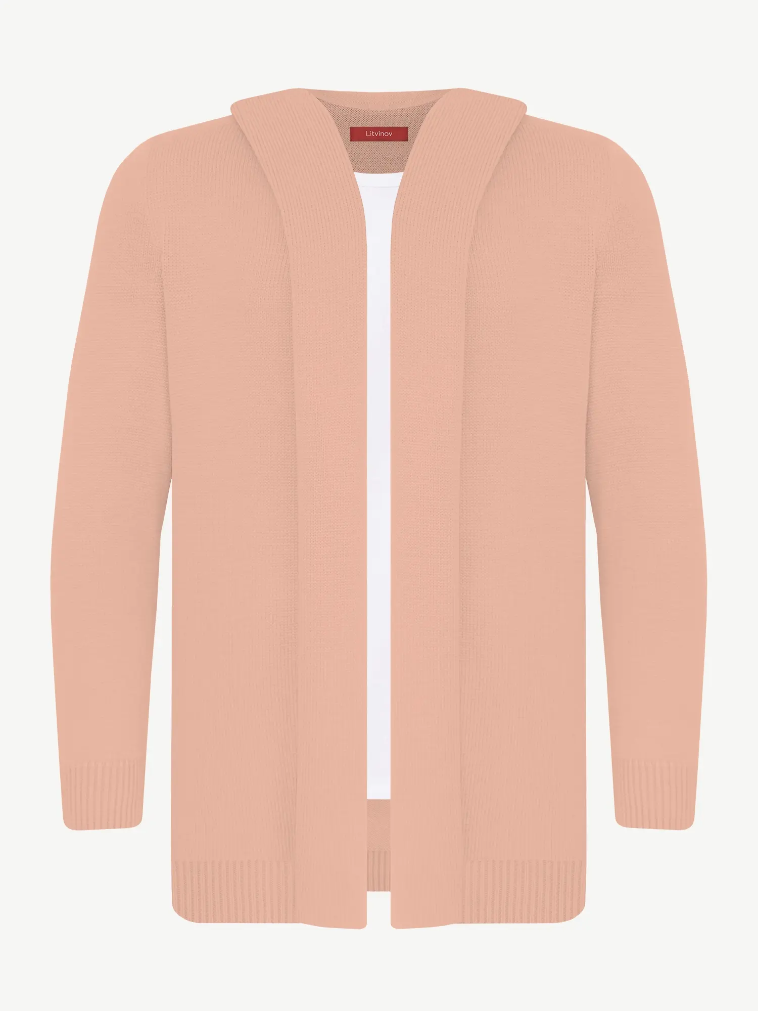 Кардиган с капюшоном из экохлопка