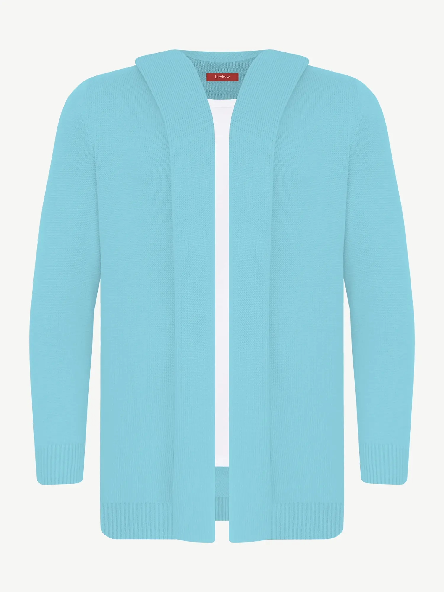 Кардиган с капюшоном из шелка