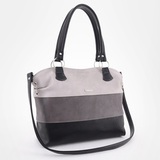 Сумка Саломея 398 мульти итальянский серо-черный