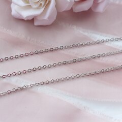 Цепочка 2,5*2,1 мм, родий, 17см , А037-1 (17см)