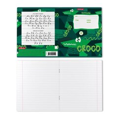 
          Тетрадь 12л., линия, Erich Krause скрепка, блок офсет, мелованный картон "Real Croco"