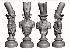 Силиконовый молд Шахматная фигура № 2 Король Египет ( большая)