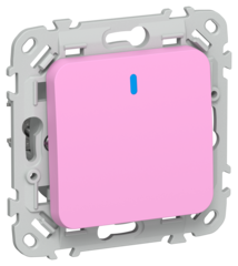 FLITE Выключатель 1-клавишный с индикацией 10А ВС11-1-1-ФлПр пурпурный IEK