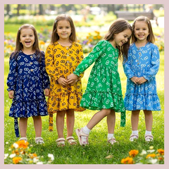 Платье девочке (3-8) 260216-FW605