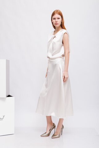 LUISA CERANO Юбка атласная