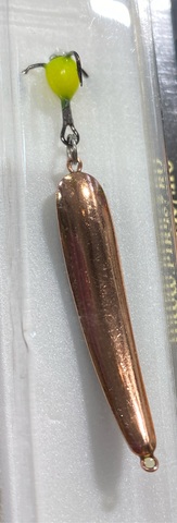 Блесна зимняя штурм с чертиком Колдун цв: Медь (бл.1шт)