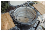 Гриль керамический Monolith Grill ONE.55 (Classic), черный на колесиках с боковыми столиками