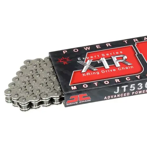 Цепь JTC 530X1R NN никелированая X-ring 124