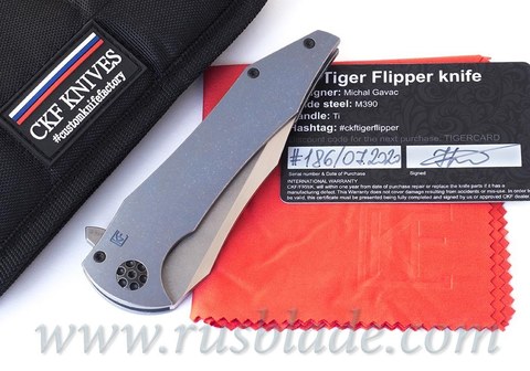 CKF/Gavko Tiger Flipper collab knife 