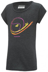 Футболка для девочки Babolat Vintge Tee Girl - dark grey