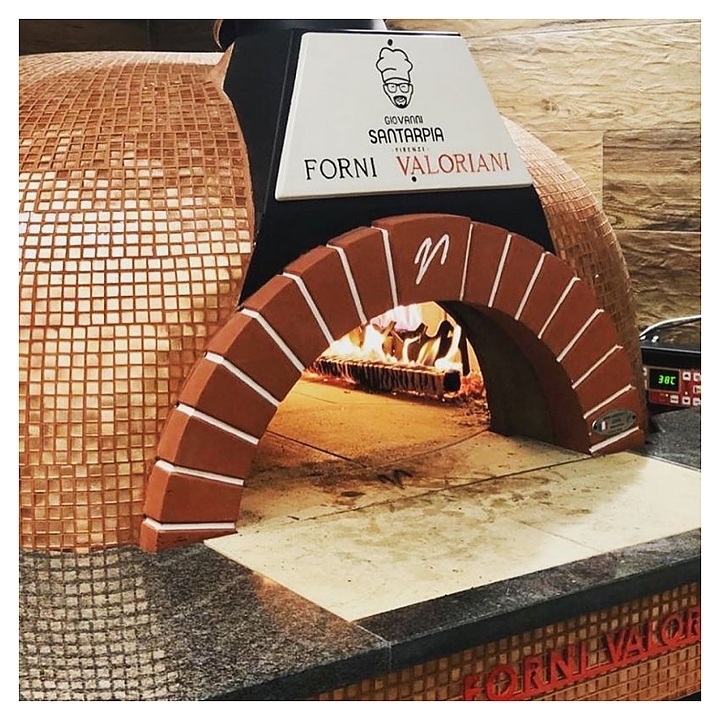 Печь дровяная с подом Ø100 см Valoriani Vesuvio Igloo 100