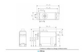 Сервопривод KST FZ589 (6.0-8.0кг/0.10-0.12сек, 40г)