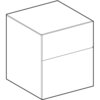 Шкафчик Geberit Xeno² с двумя выдвижными ящиками: B=45см, H=51см, T=46.2см, Серый / Меламин, древесная структура