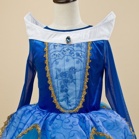 Спящая красавица платье принцесса Аврора синее