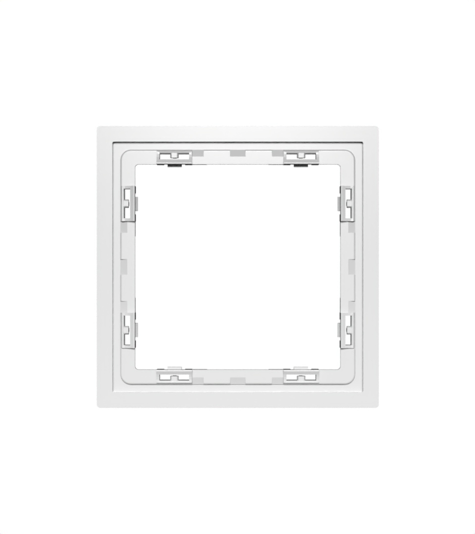 Рамка пластиковая Voltum S70 на 1 пост, (белый матовый) VLS100102