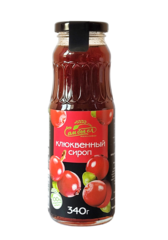 Сироп клюквенный / 340 г / стекло / Сам бы ел